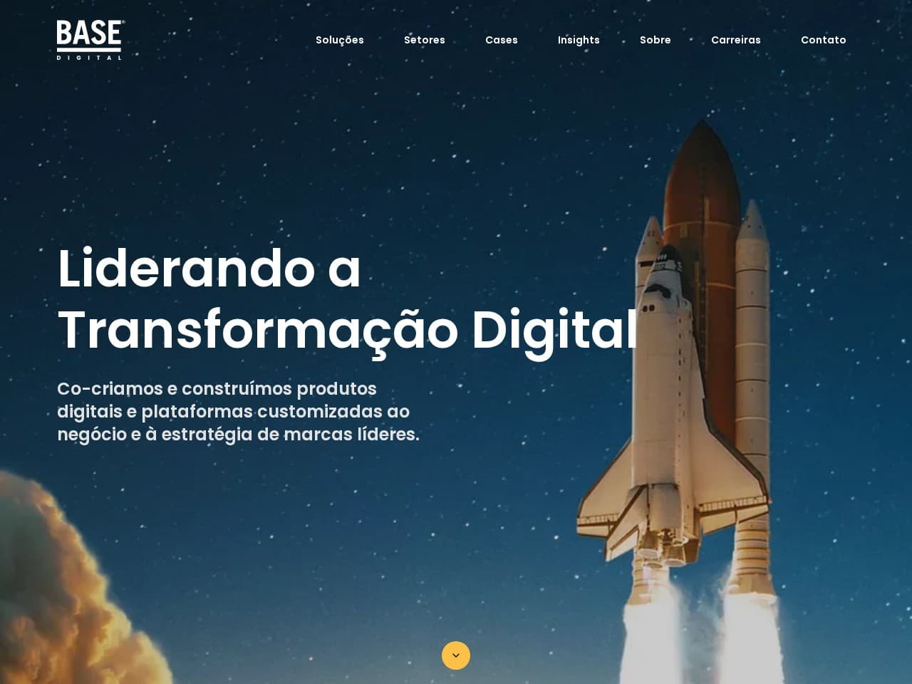 Captura real do site da Base Digital.